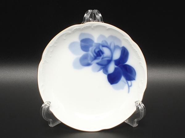 美品 大倉陶園 銘々皿 プレート 5点セット 15cm ブルーローズ オオクラ