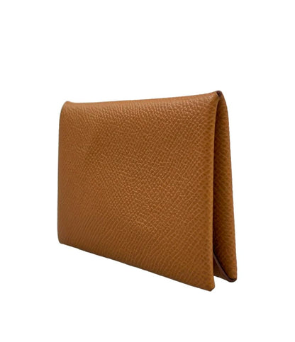 HERMES カードケース シルバー金具 W刻印 カルヴィ レディース エルメス