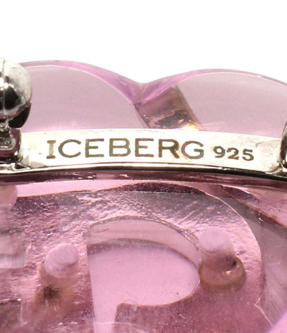 ICEBERG ブローチ SV925 ハートモチーフ ピンク レディース アイスバーグ