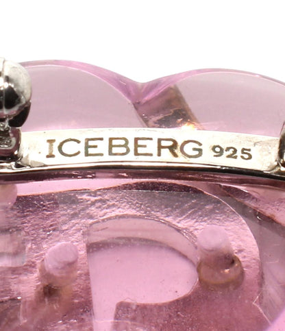 ICEBERG ブローチ SV925 ハートモチーフ ピンク レディース アイスバーグ