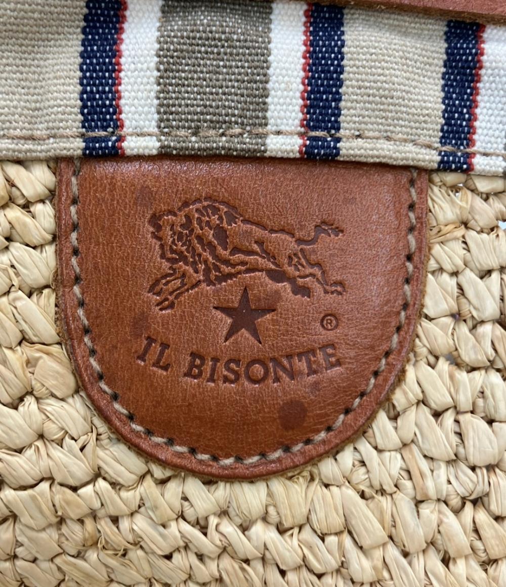 IL BISONTE 巾着型ショルダーバッグ かごバッグ斜め掛け レディース イルビゾンテ