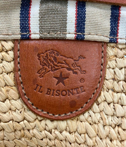 IL BISONTE 巾着型ショルダーバッグ かごバッグ斜め掛け レディース イルビゾンテ