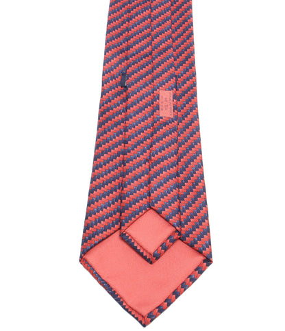 美品 HERMES ネクタイ シルク100％ ストライプ柄 メンズ エルメス