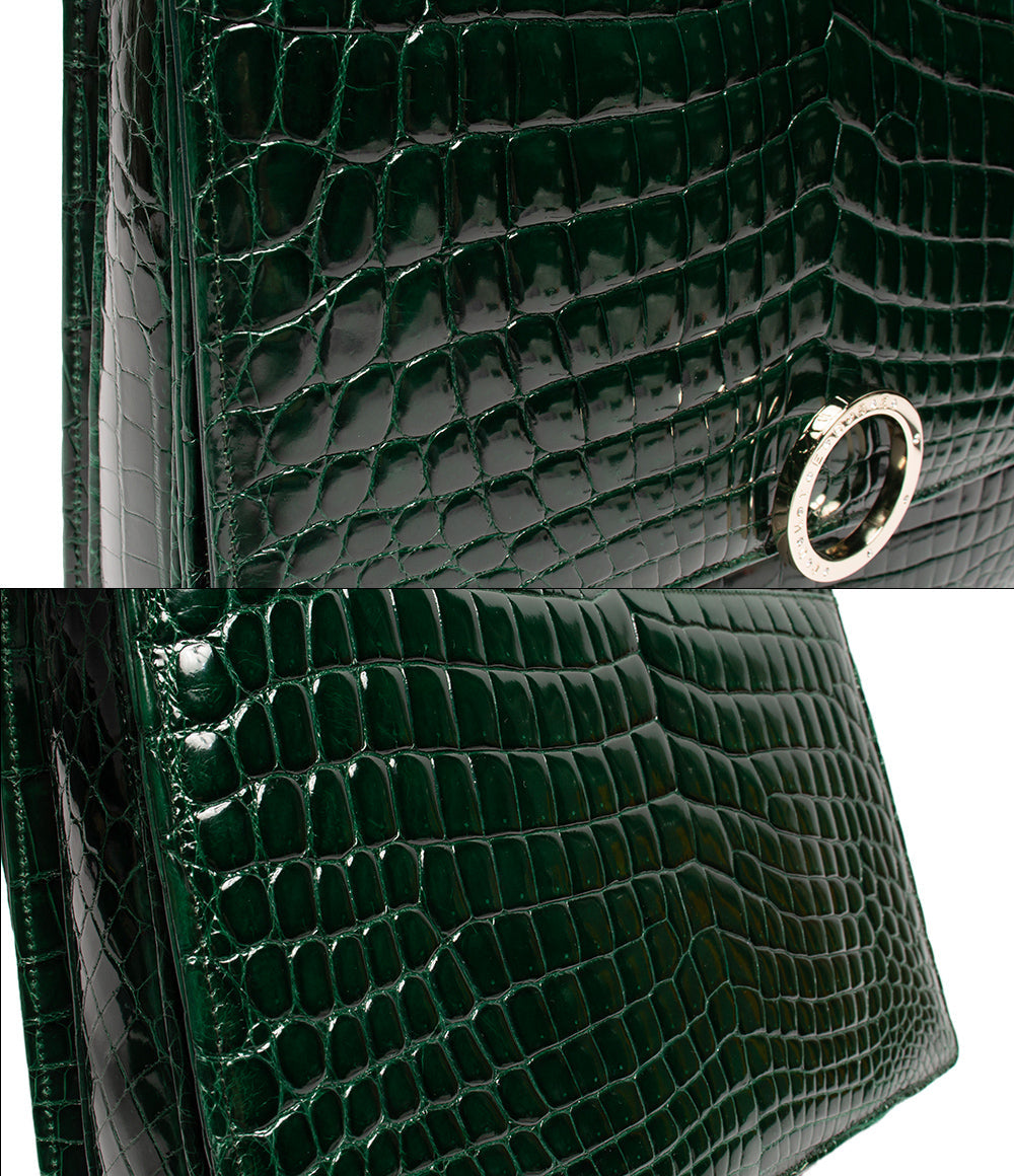 コンテス レザーショルダーバッグ クロコ レディース COMTESSE