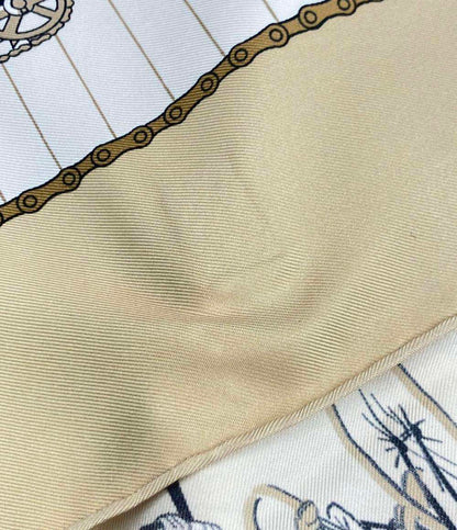 HERMES スカーフ シルク100% カレ90 LES BECANES レディース エルメス