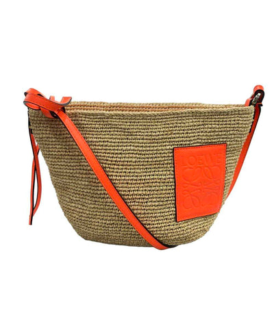 LOEWE ショルダーバッグ 斜め掛け ラフィア カーフ レディース ロエベ