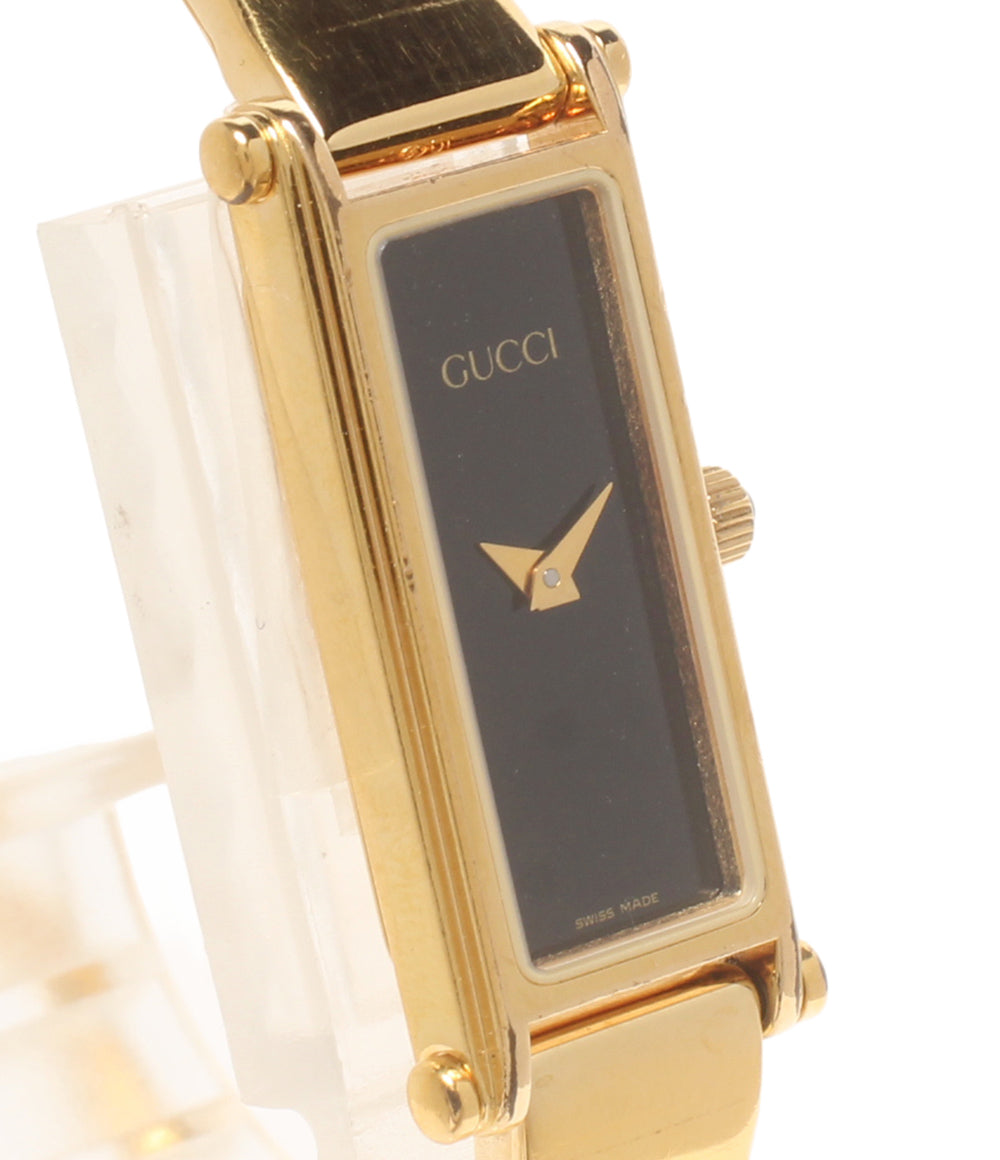 GUCCI 腕時計 クオーツ ブラック 1500L レディース グッチ