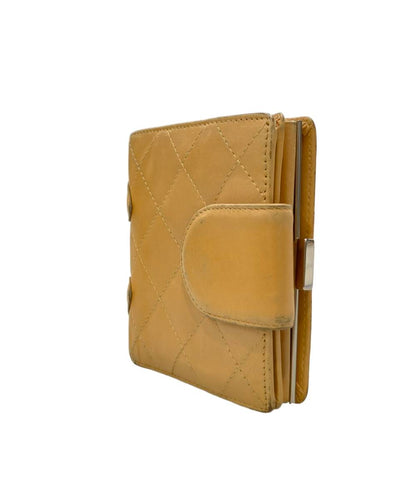 CHANEL 二つ折り財布 シルバー金具 10番台 カンボン レディース シャネル