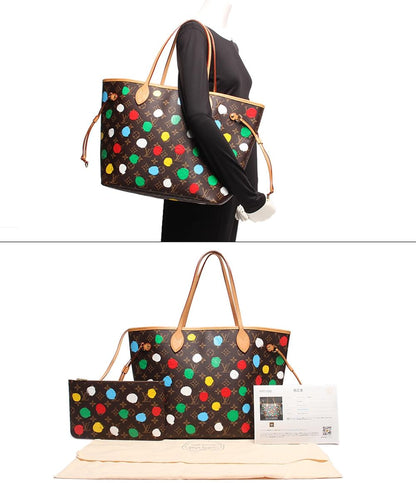 ルイ・ヴィトン トートバッグ LV × YK ネヴァーフル MM 草間彌生 モノグラム ペインティッドドット M46381 レディース LOUIS VUITTON