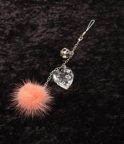 美品 MIKIMOTO INTERNATIONAL ストラップ チャーム パール ミンク レディース ミキモトインターナショナル