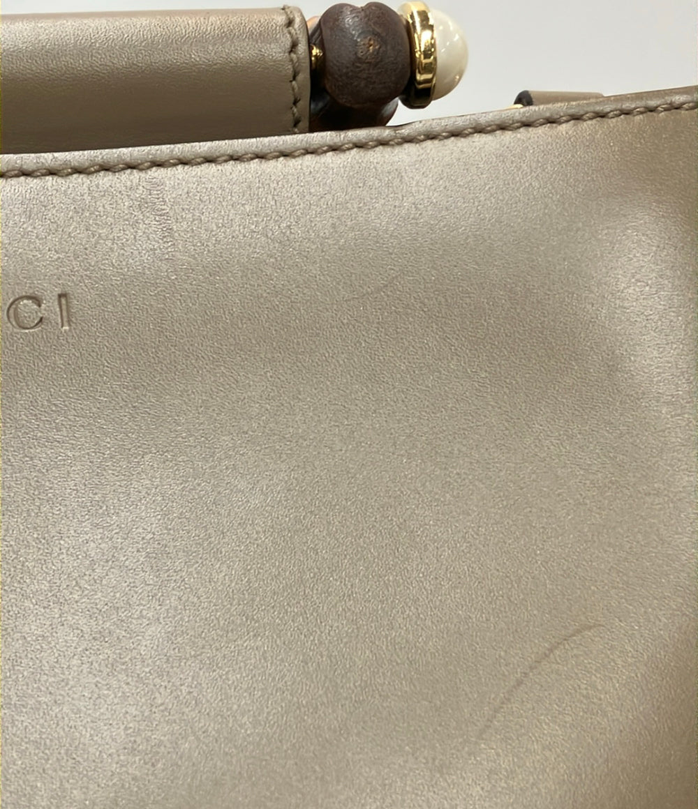 GUCCI 2way ハンドバッグ ショルダーバッグ 斜め掛け バンブー 470271 525040 レディース グッチ