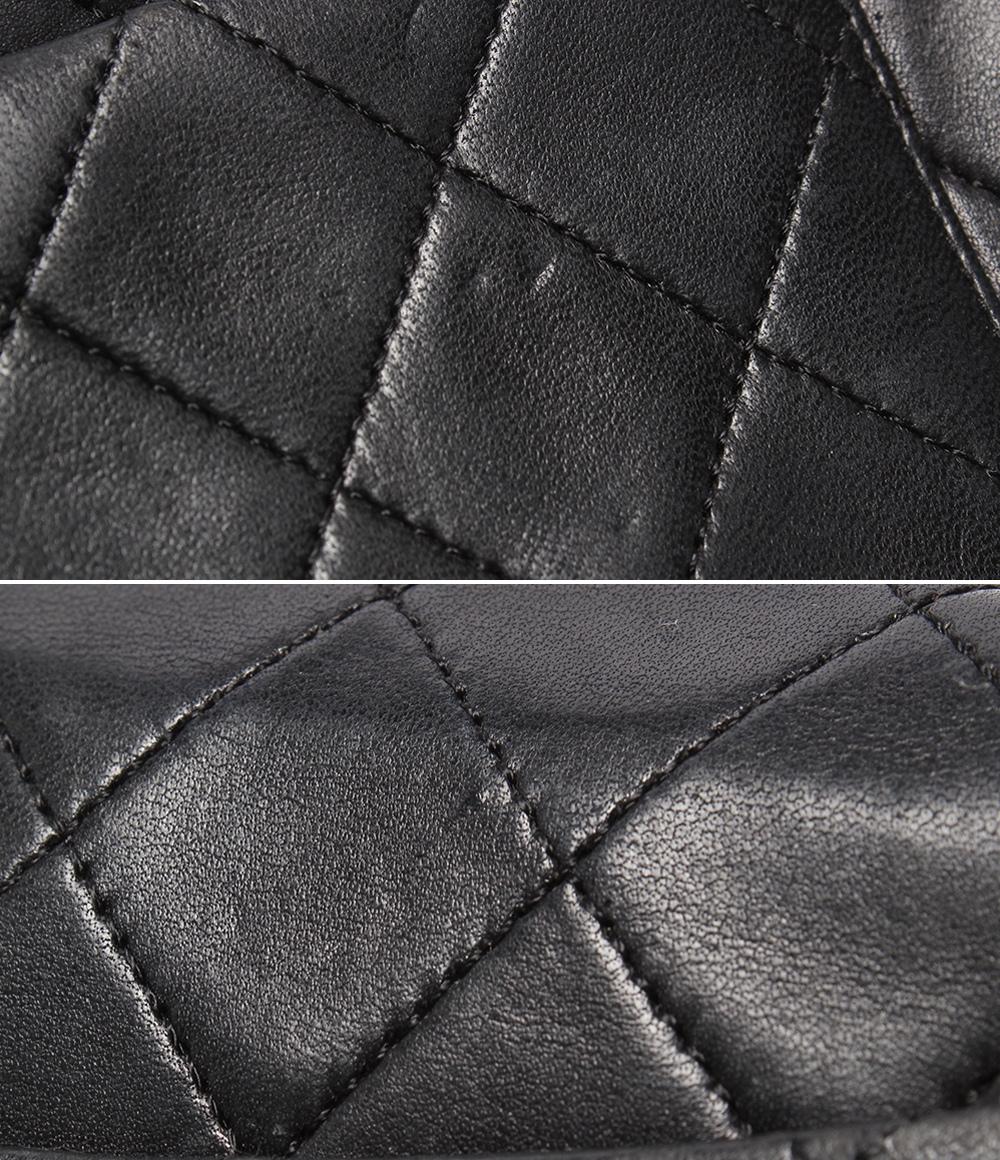 CHANEL チェーンショルダーバッグ シングルフラップ シングルチェーン ゴールド金具 マトラッセ17 ラムスキン 0番台 レディース シャネル