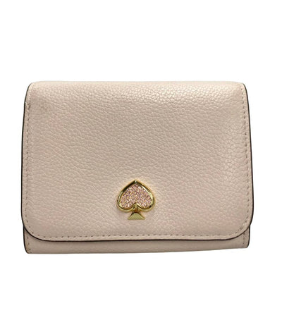 二つ折り財布 牛革 ペブルレザー レディース