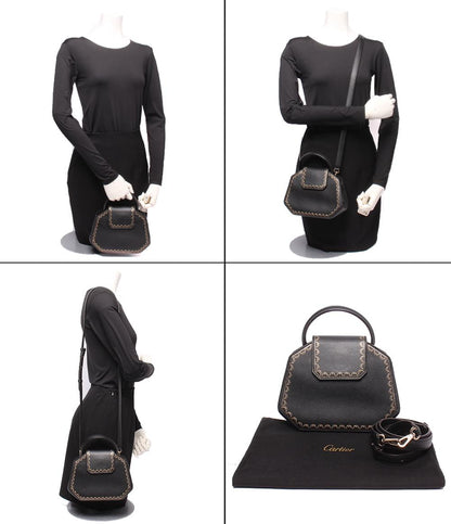 Cartier 2WAYハンドバッグ ショルダーバッグ 斜め掛け 肩掛け ガーランドドゥカルティエ ミニ レディース カルティエ