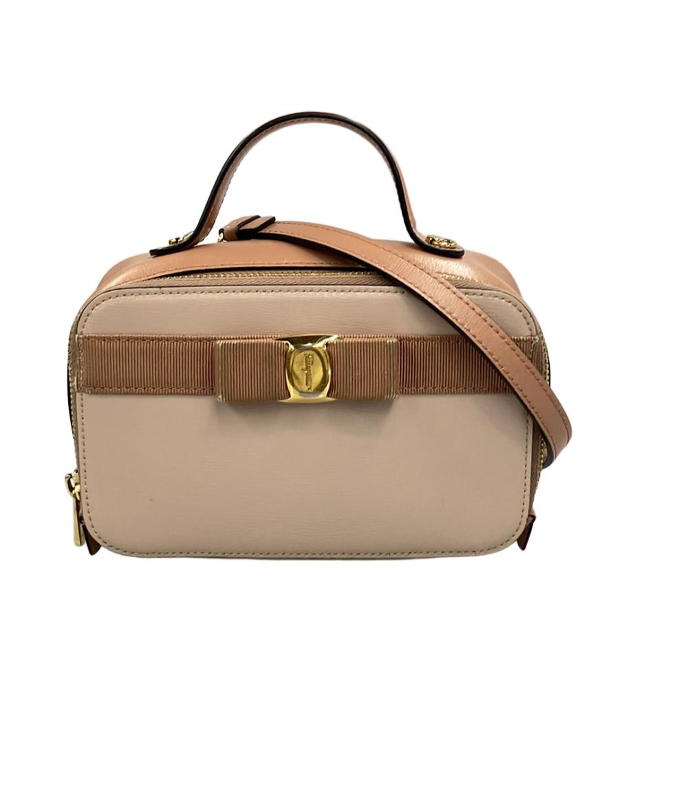 サルヴァトーレフェラガモ 2way ハンドバッグ ショルダーバッグ 斜め掛け ヴァラ AU 22 E004 レディース Salvatore Ferragamo