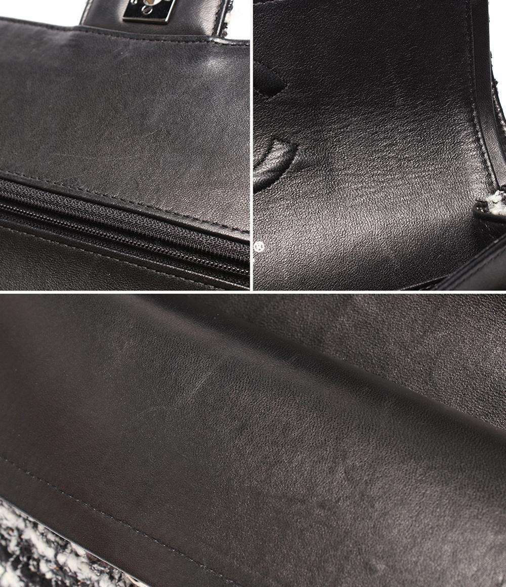 シャネル ショルダーバッグ ハンドバッグ 肩掛け ツイード ダブルチェーン ダブルフラップ シルバー金具 マトラッセ25 レディース CHANEL