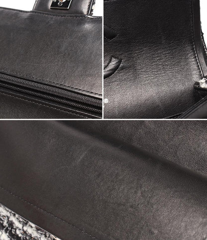 シャネル ショルダーバッグ ハンドバッグ 肩掛け ツイード ダブルチェーン ダブルフラップ シルバー金具 マトラッセ25 レディース CHANEL