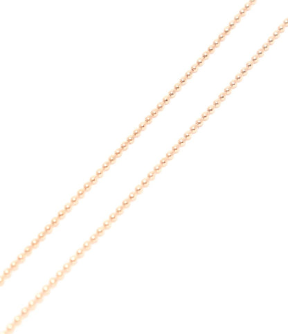 美品 ネックレス K10 ルビー フラワーモチーフ レディース