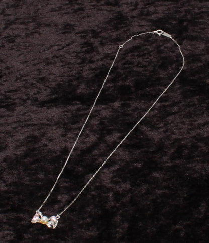 ディズニー ネックレス K10  淡水パール マリーちゃん リボンモチーフ レディース Disney