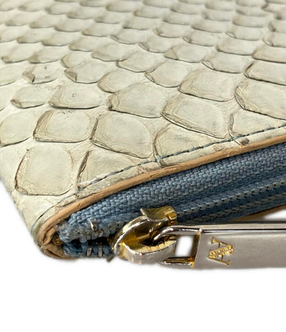 美品 アタオ L字ファスナー長財布 パイソン レディース ATAO