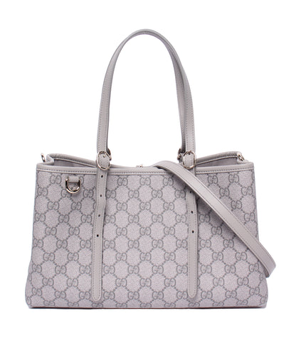 美品 GUCCI スモール トートバッグ 2WAY ハンドバッグ ショルダーバッグ 肩掛け 斜め掛け GGエンブレム 815214 520981 レディース グッチ