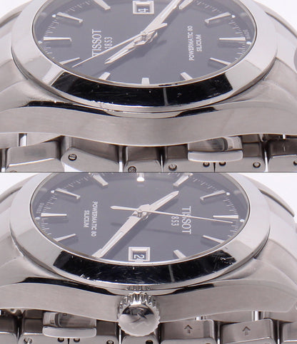 TISSOT 腕時計 ジェントルマン パワーマティック80 自動巻き ブラック T127407A メンズ ティソ