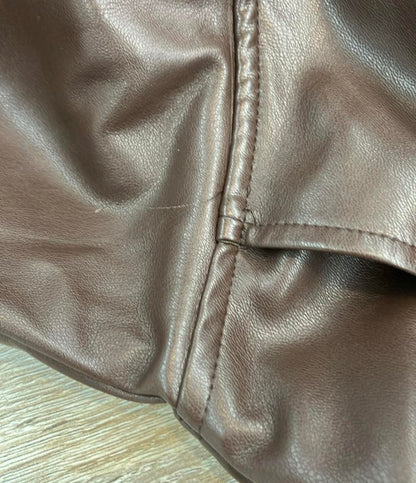 AMBIENT フェイクレザーロングコート CAKA0293 レディース SIZE S アンビエント