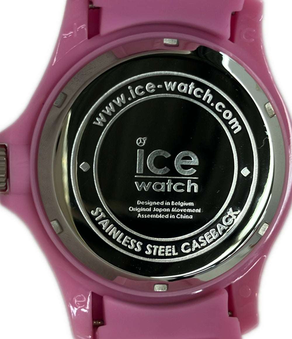 美品 ice watch 腕時計 クオーツ ピンク レディース メンズ アイスウォッチ