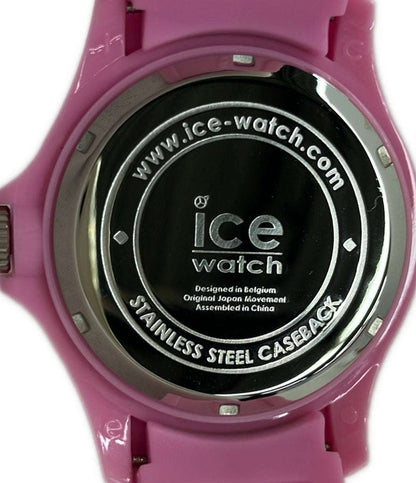 美品 ice watch 腕時計 クオーツ ピンク レディース メンズ アイスウォッチ