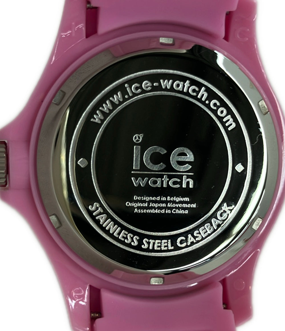 美品 ice watch 腕時計 クオーツ ピンク レディース メンズ アイスウォッチ