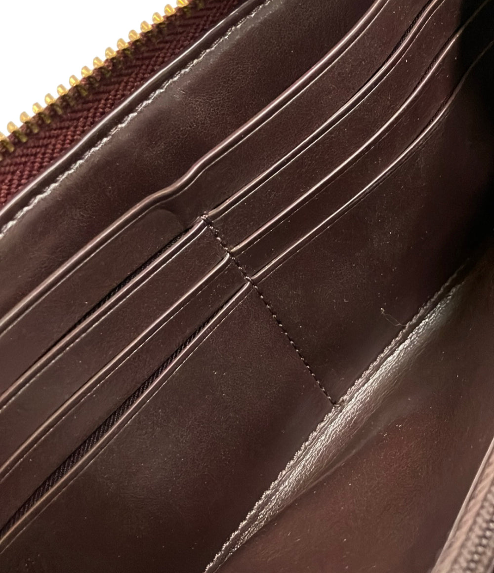 COACH ラウンドファスナー長財布 ミニシグネチャー レディース コーチ