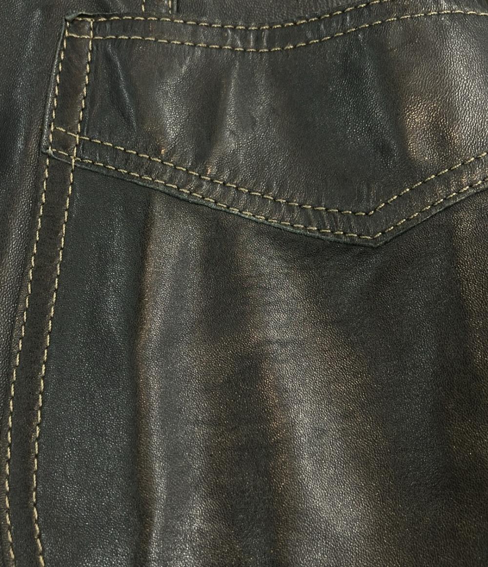 ARMANI JEANS レザージャケット レディース SIZE 42 (M) アルマーニ