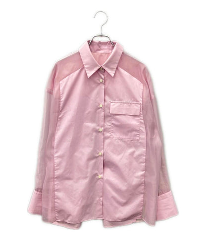 Diagram 長袖シアーシャツ シアーコンビオーバーシャツ レディース SIZE 36 (S) ダイアグラム