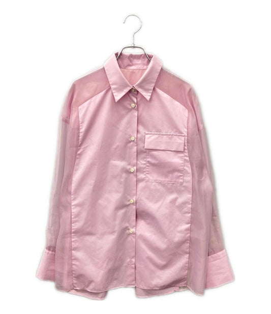 Diagram 長袖シアーシャツ シアーコンビオーバーシャツ レディース SIZE 36 (S) ダイアグラム