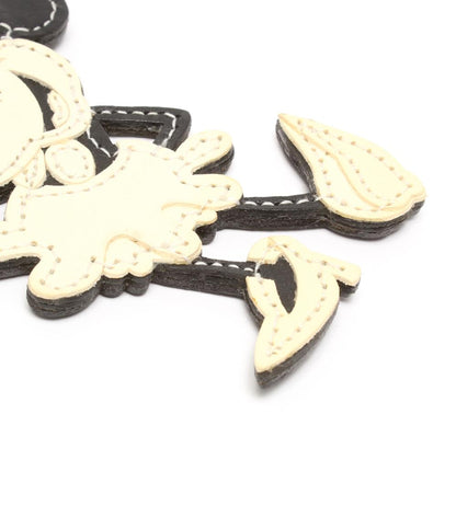 genten Disney チャーム レザー ミニーマウスモチーフ レディース ゲンテン