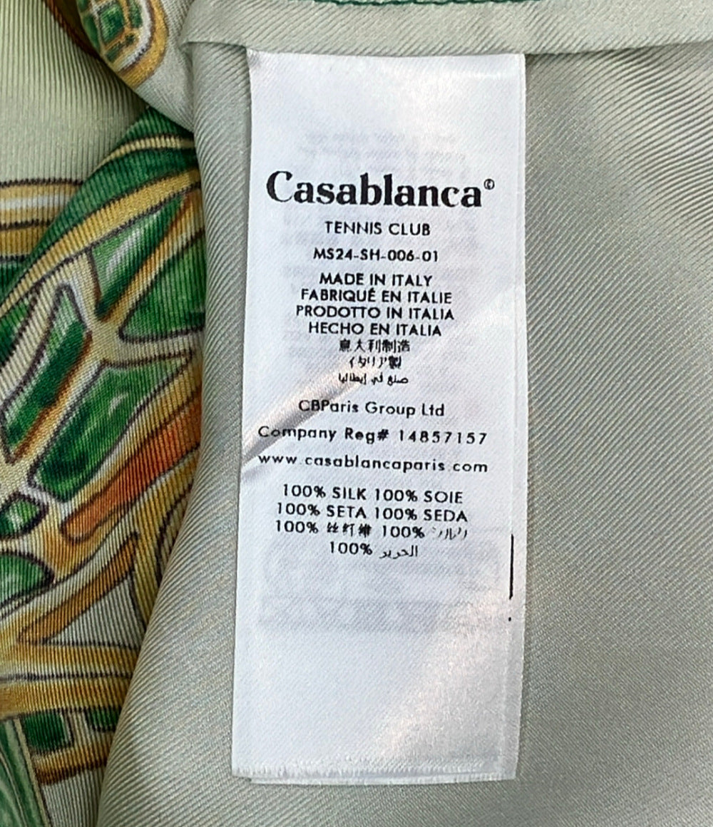 Casablanca 長袖 ジョワイユ・ダフリーク シルクシャツ メンズ SIZE M カサブランカ