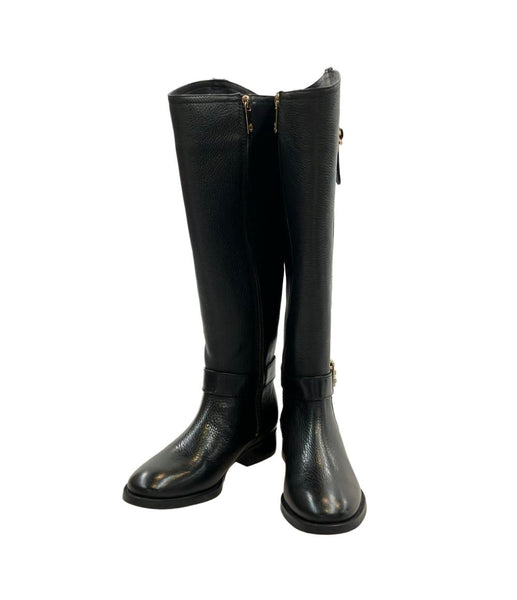 【新品未使用品】TORY BURCH ロングブーツ 23.5 cm/US6.5 トリーバーチ レザーロングブーツ レディース SIZE 5 M (XS) Tory