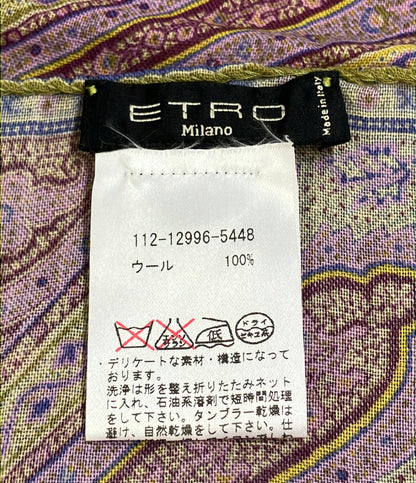 美品 ETRO ストール ウール レディース メンズ エトロ