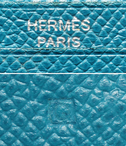エルメス 二つ折り財布 □Q刻印 シルバー金具 ベアンスフレ レディース HERMES