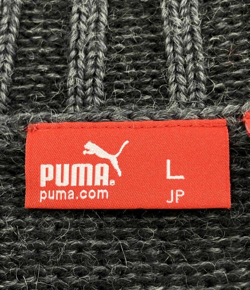 美品 プーマ フルジップニットカーディガン メンズ SIZE L (L) PUMA