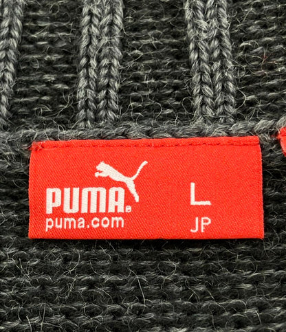 美品 プーマ フルジップニットカーディガン メンズ SIZE L (L) PUMA