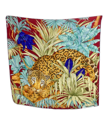 美品 Salvatore Ferragamo スカーフ シルク100% レディース サルヴァトーレフェラガモ