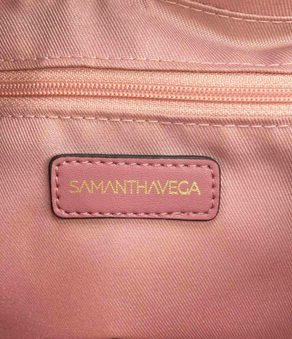 美品 Samantha Vega ハンドバッグ ショルダーバッグ 2WAY 斜め掛け リボンモチーフ レディース サマンサベガ