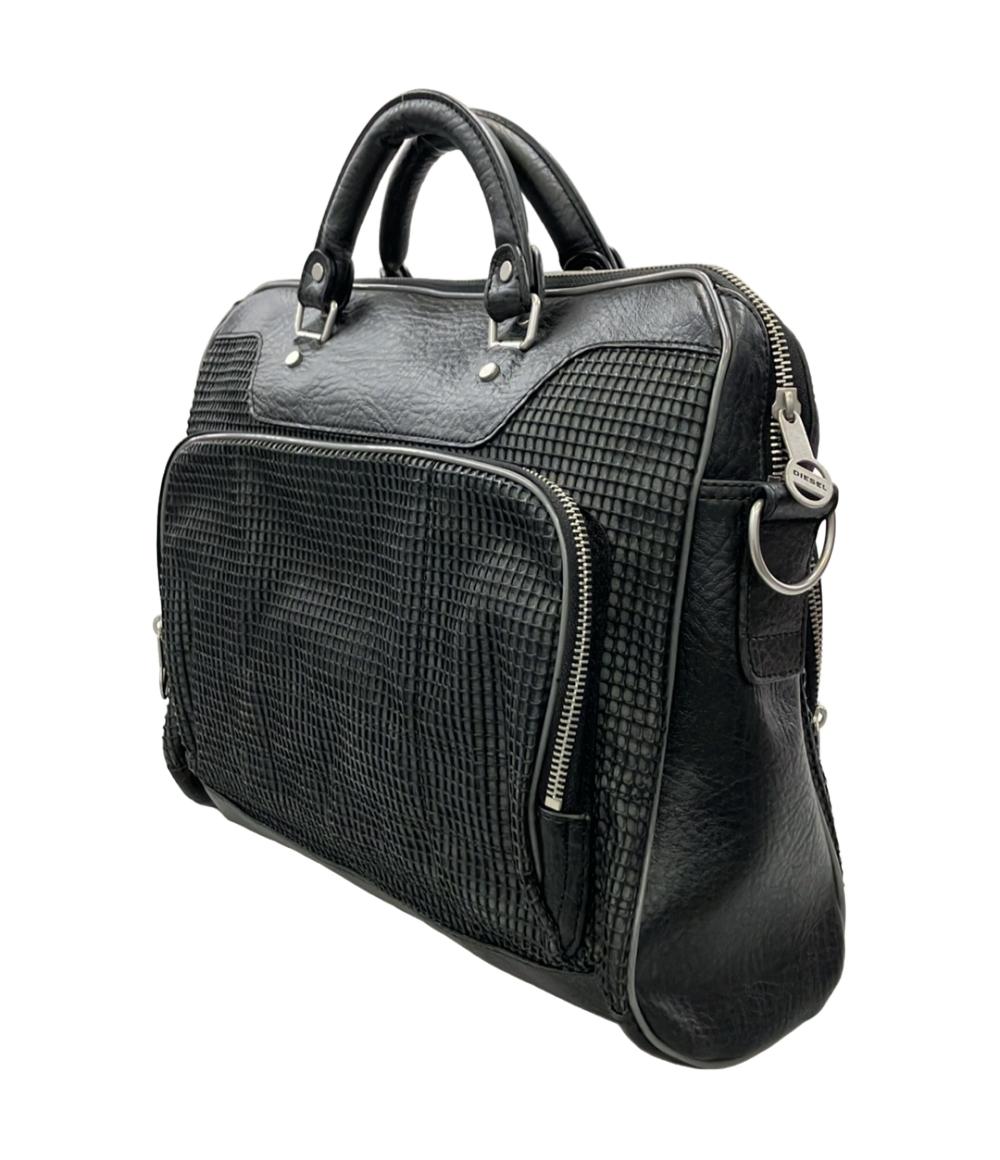 DIESEL 2WAY ビジネスバッグ ブリーフケース ショルダーバッグ 斜め掛け メッシュ メンズ ディーゼル