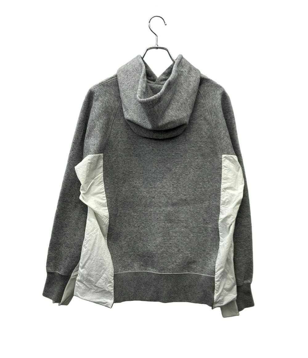 NIKE Sacai パーカー ドッキング ナイロン AS UNISEX NRG HOODIE CZ4695-063 メンズ SIZE M ナイキ サカイ