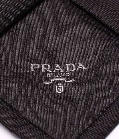 美品 プラダ ギャバジン ネクタイ Re-Nylon UCR77 メンズ PRADA