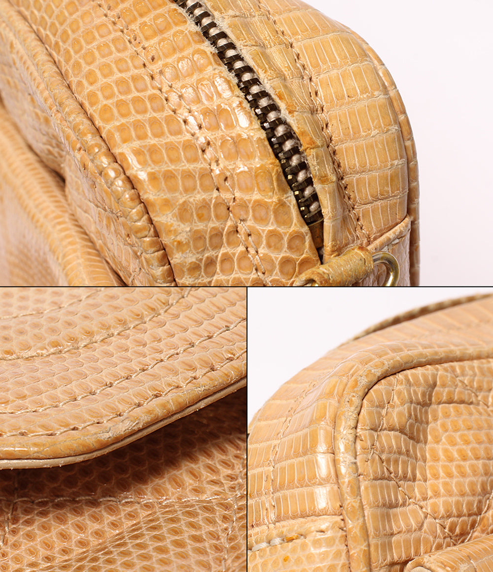 CHANEL チェーンショルダーバッグ 肩掛け 斜め掛け 1番台 ゴールド金具 マトラッセ レディース シャネル