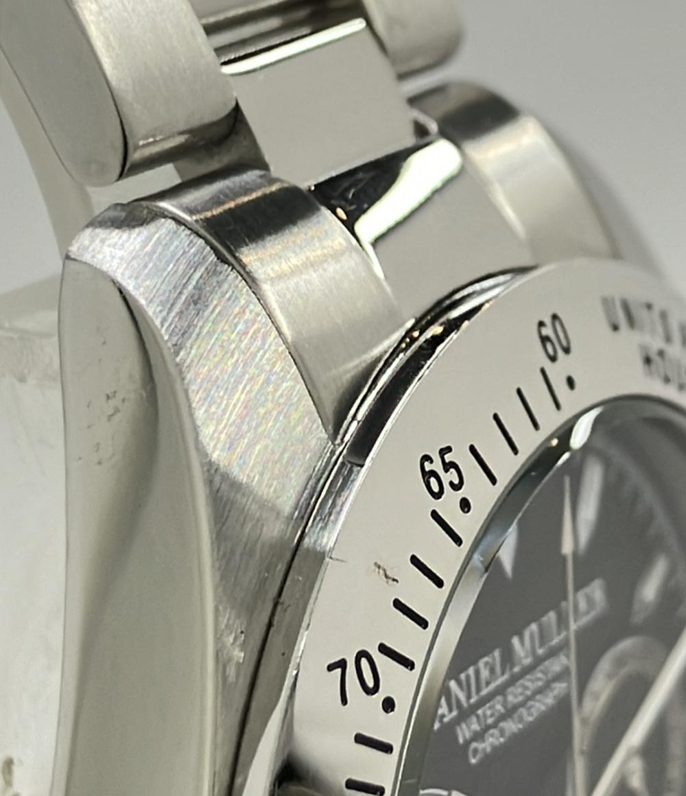 DANIEL MULLER 腕時計 クオーツ ブラック DM-2003 メンズ ダニエル・ミューラー