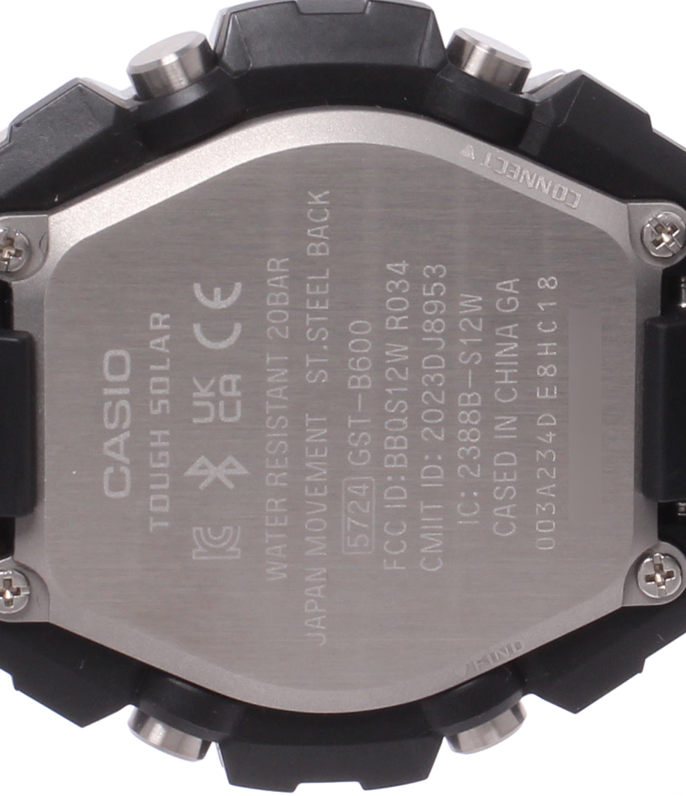 CASIO 腕時計 ブルートゥース搭載 G-SHOCK ソーラー ブラック GST-B600 メンズ カシオ