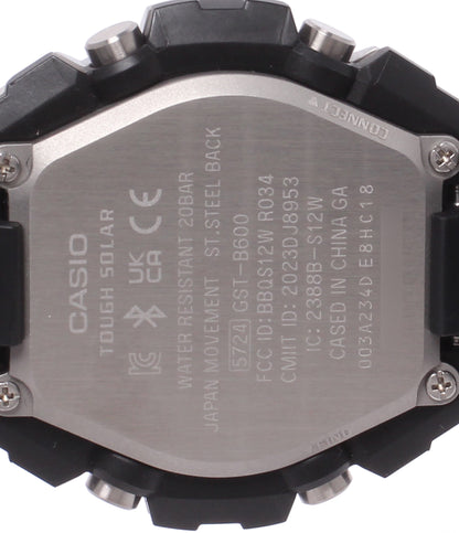CASIO 腕時計 ブルートゥース搭載 G-SHOCK ソーラー ブラック GST-B600 メンズ カシオ